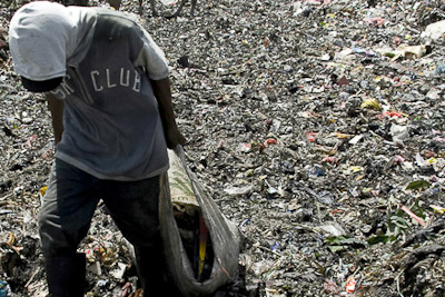 Trash mountain